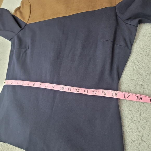 Lauren Ralph Lauren sheath Dress Color Block Stretch Long Sleeves sz 10 - Picture 9 of 10